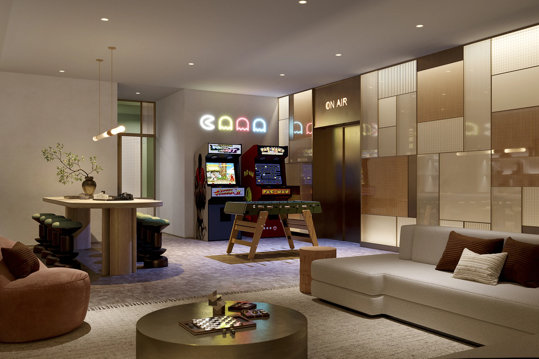 Gameroom with video games